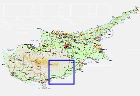 Administratives carte de Chypre