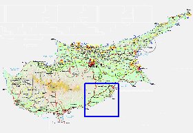 Administratives carte de Chypre