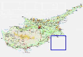 Administratives carte de Chypre