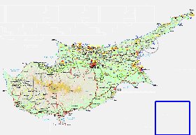 Administratives carte de Chypre