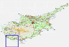 Administratives carte de Chypre