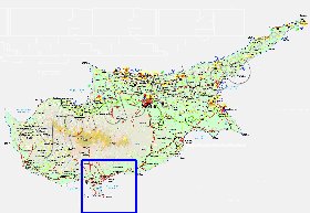 Administratives carte de Chypre