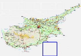 Administratives carte de Chypre