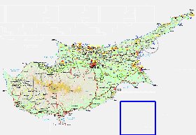 Administratives carte de Chypre