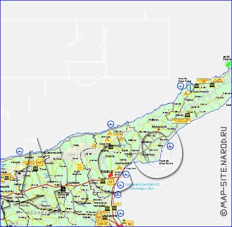 Administratives carte de Chypre