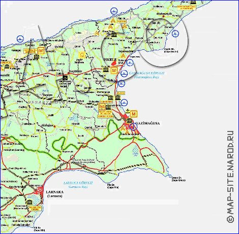 Administratives carte de Chypre