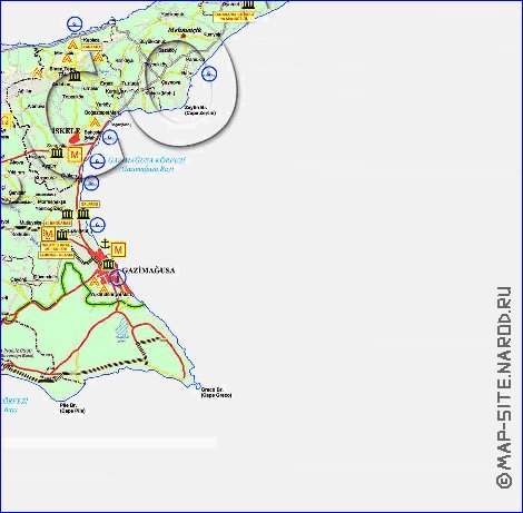 Administratives carte de Chypre