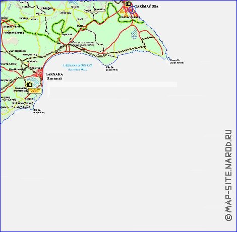 Administratives carte de Chypre