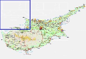 Administratives carte de Chypre