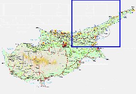 Administratives carte de Chypre