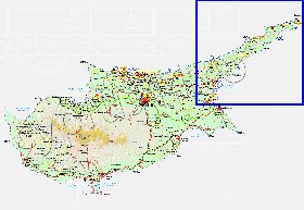 Administratives carte de Chypre