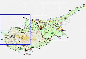 Administratives carte de Chypre