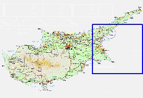 Administratives carte de Chypre