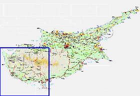 Administratives carte de Chypre