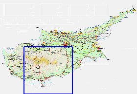 Administratives carte de Chypre