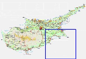 Administratives carte de Chypre