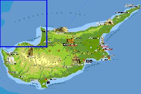 Fisica mapa de Chipre