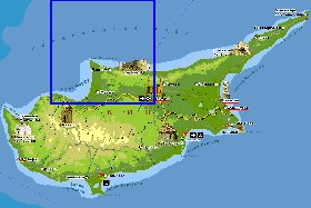 Fisica mapa de Chipre