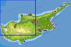 Fisica mapa de Chipre