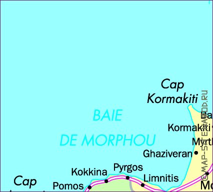 carte de Chypre