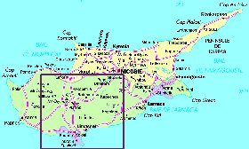 carte de Chypre