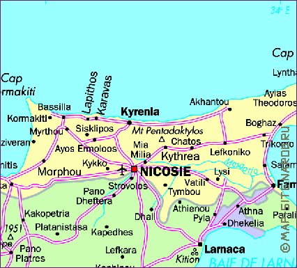 carte de Chypre