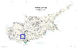 mapa de Chipre
