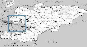 mapa de Quirguizia