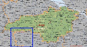 carte de Oblast de Kirovohrad en anglais