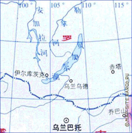 Administrativa mapa de Republica Popular da China em chines