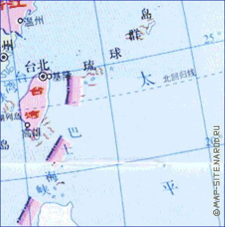 Administrativa mapa de Republica Popular da China em chines