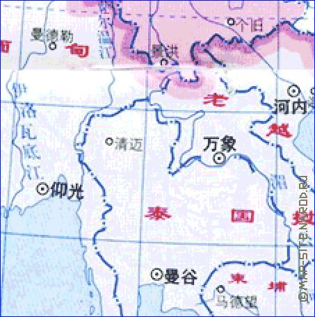 Administrativa mapa de Republica Popular da China em chines