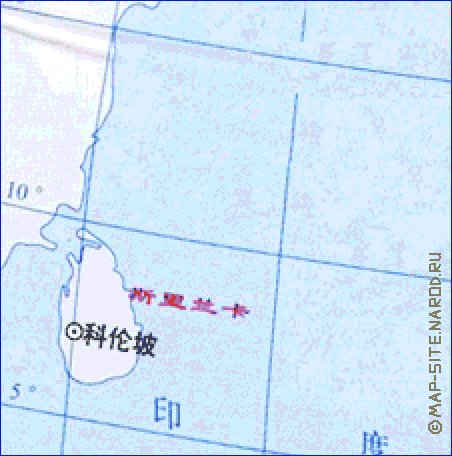 Administrativa mapa de Republica Popular da China em chines