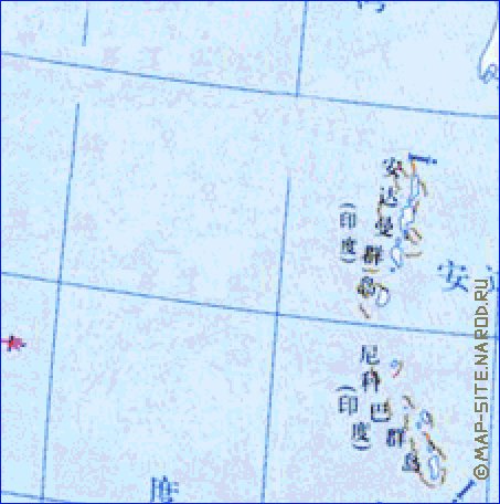 Administrativa mapa de Republica Popular da China em chines