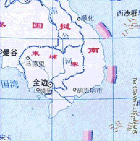 Administratives carte de Republique populaire de Chine en langue chinoise