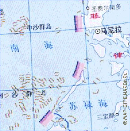 Administrativa mapa de Republica Popular da China em chines