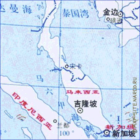 Administrativa mapa de Republica Popular da China em chines