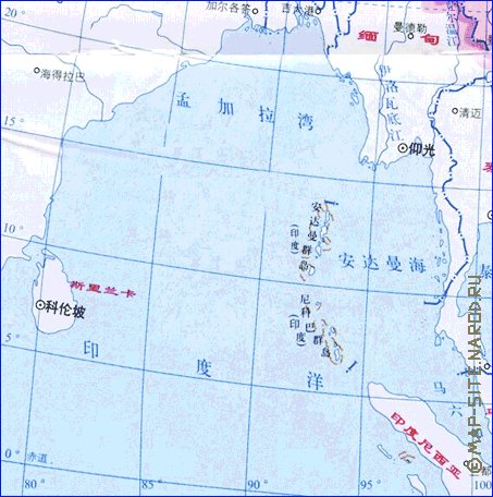 Administrativa mapa de Republica Popular da China em chines