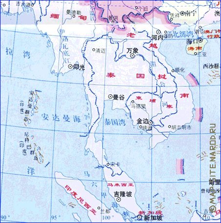 Administrativa mapa de Republica Popular da China em chines