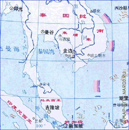 Administrativa mapa de Republica Popular da China em chines