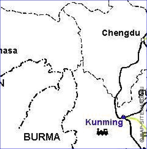 Administrativa mapa de Republica Popular da China