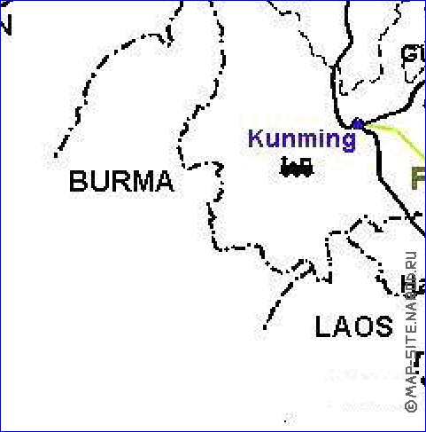 Administrativa mapa de Republica Popular da China