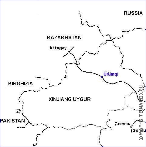 Administrativa mapa de Republica Popular da China