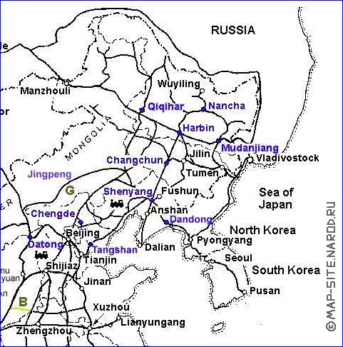 Administrativa mapa de Republica Popular da China