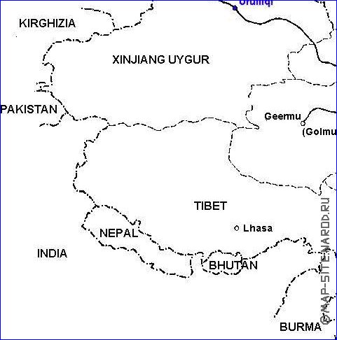 Administrativa mapa de Republica Popular da China