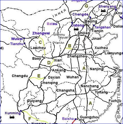 Administrativa mapa de Republica Popular da China