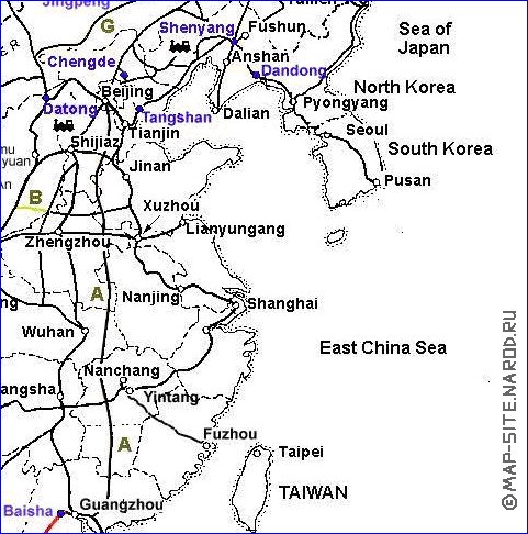 Administrativa mapa de Republica Popular da China