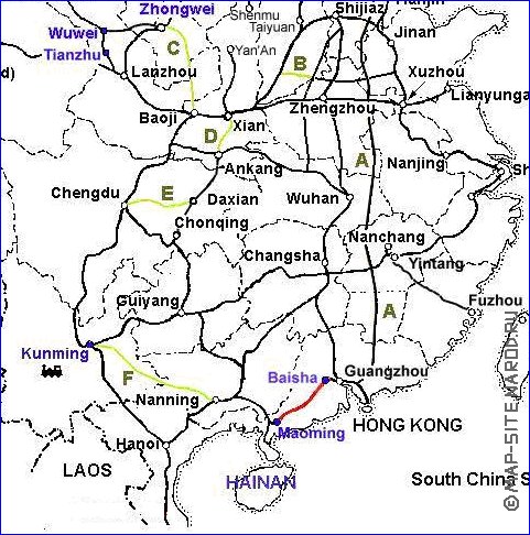 Administrativa mapa de Republica Popular da China