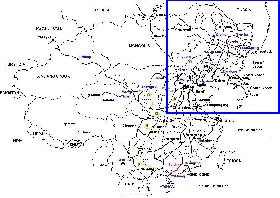 Administrativa mapa de Republica Popular da China