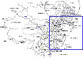 Administrativa mapa de Republica Popular da China